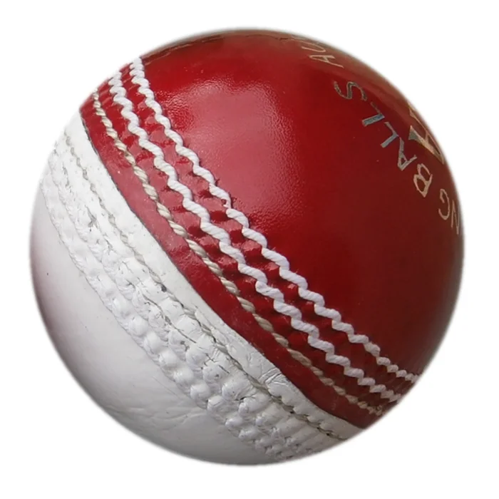 White Cricket Hard Ball with Green stitched Professional grade hard ball / Customize colors and logo