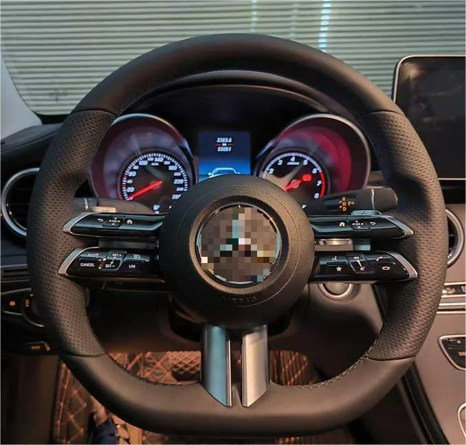 Custom Exclusive Carbon Fiber Steering Wheel with LED Race Multifunction Display for Mercedes Benz