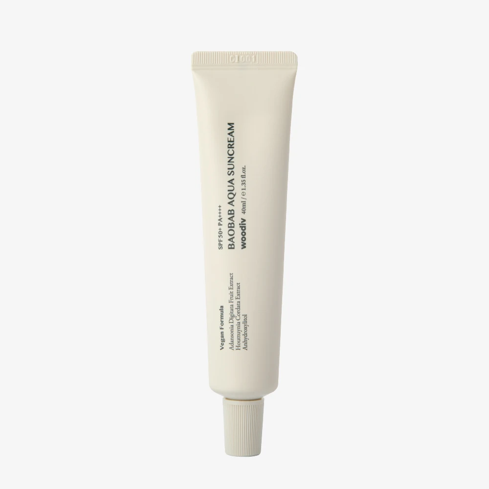 [WOODIV] Baobab Aqua Sunscreen All skin types Sunscreen Daily Moisturizing gentle Zink oxide forming barrier for All Skins