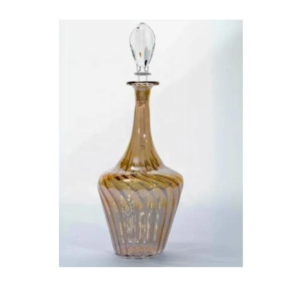 Vintage Glass Perfume Bottle Amber Perfume Bottle Home Decanter Egyptian Glass Perfume Bottle With Stopper Gift Men & women