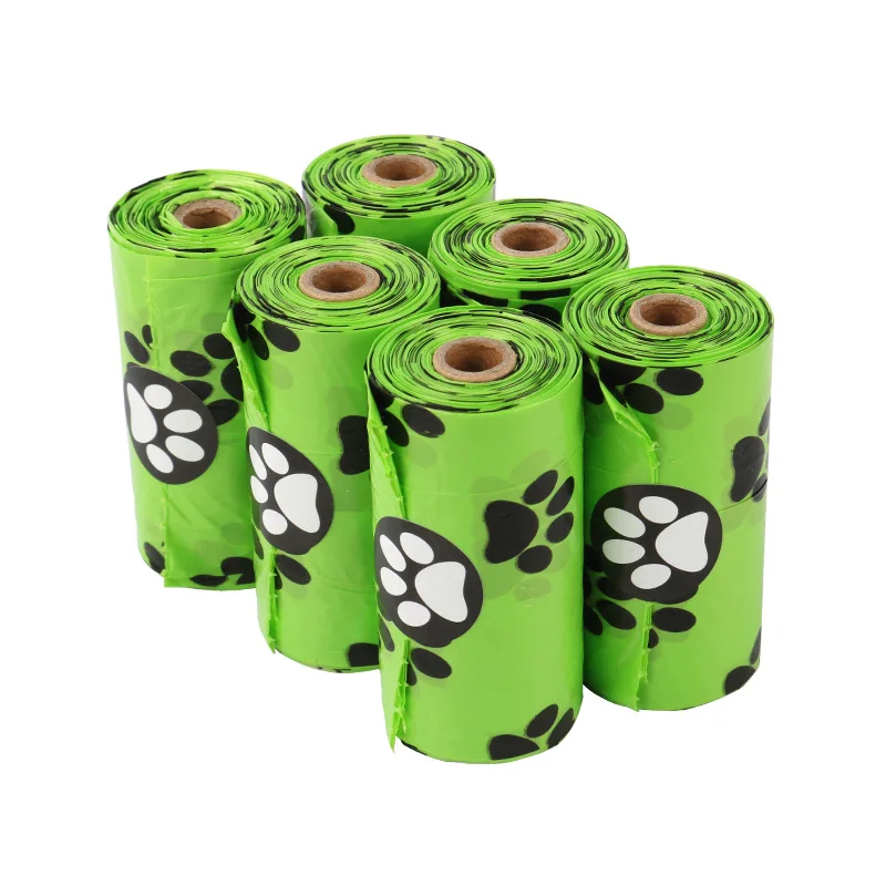 Large Green Unscented Biodegradable Dog Poop Bags Earth-Friendly Pet Supplies for Cats and Other Animals Dropshipping