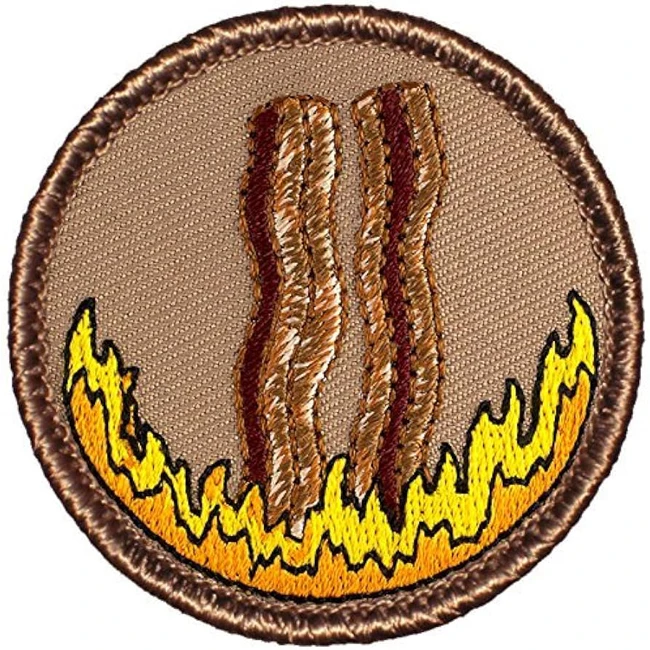 Flying  Patrol Patch  2 Diameter Round Embroidered Patch Hook Fastener