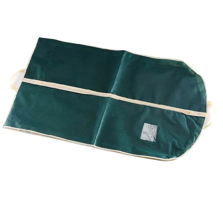 Vietnam factory RPET non woven eco-friendly foldable garment bag suit cover dustproof bag