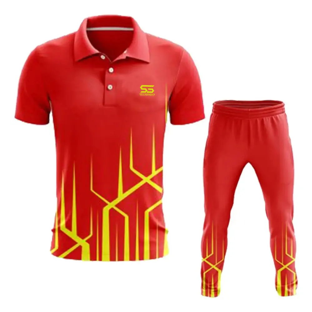 Customized Logo Low Price Cricket Uniform Team Wear Name Number Cricket Uniform For Youth Wear
