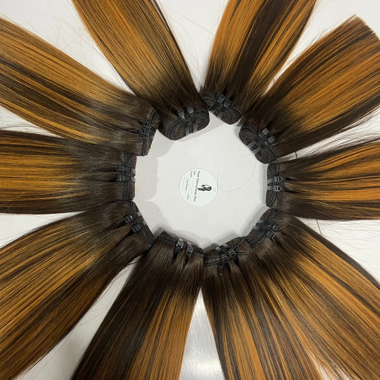 100% Human Raw Indian & Vietnamese Hair Bundle Super Smooth Straight Bone Row without Tangles Waves & Curls Style