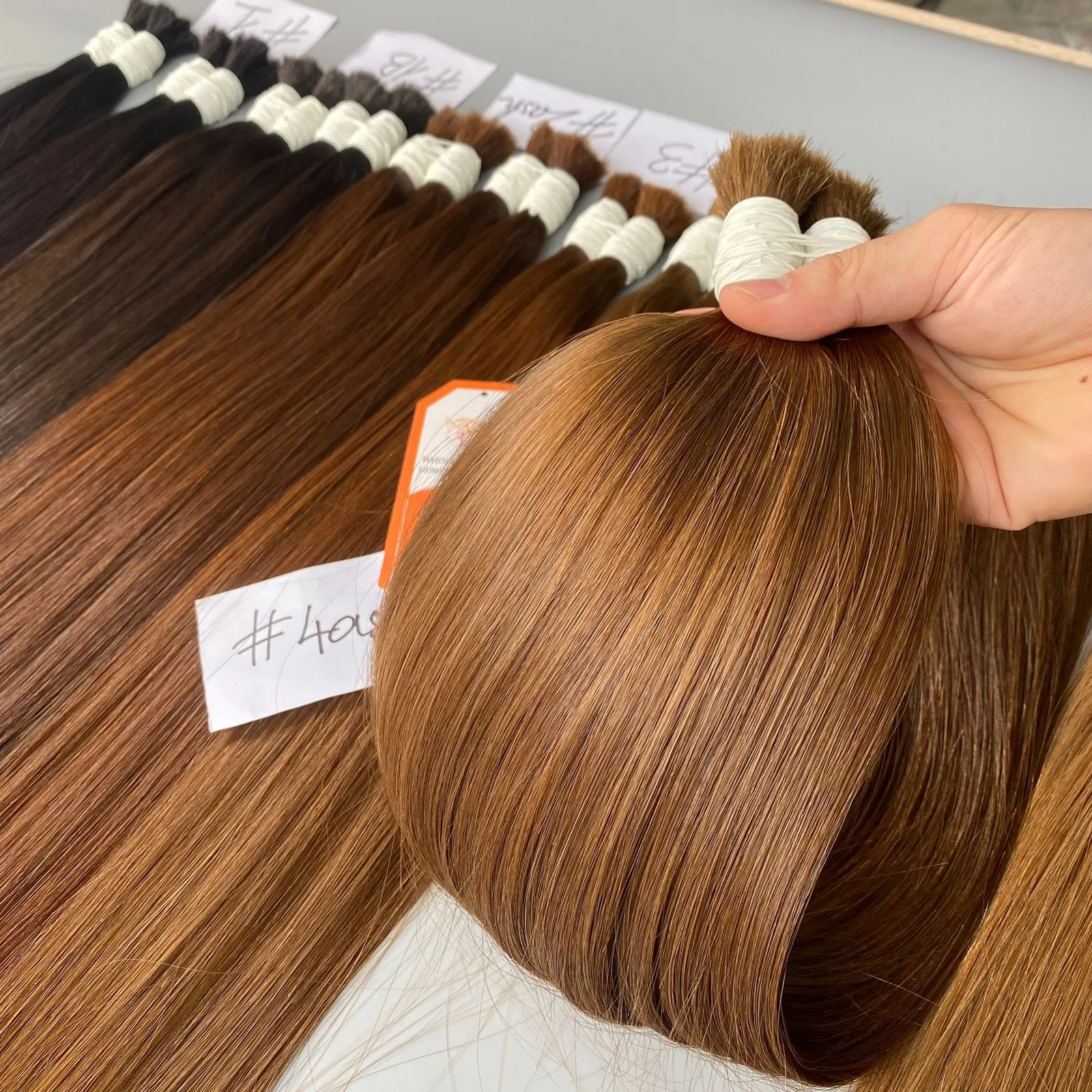 Wholesale Bulk Straight Unprocessed Vietnamese Hair Extensions Long Lasting 100% Human Hair 12A Grade