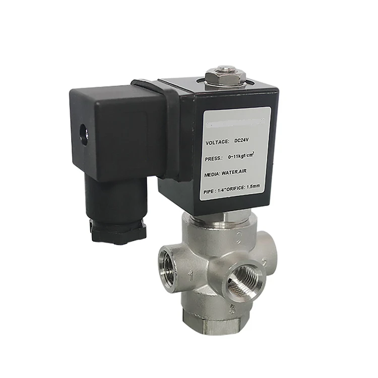 Purchase Operating Fluid Use 3 Way Direct Acting Solenoid Valve Available In Multiple Sizes And Designs