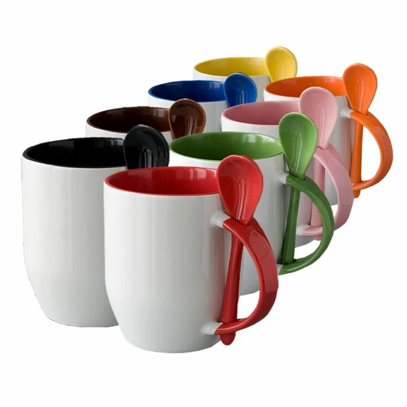 Wholesale Top Grade 3A Quality Blank Sublimation Coating Tyre 11oz White Ceramic Porcelain Tea Coffee Cup Mug