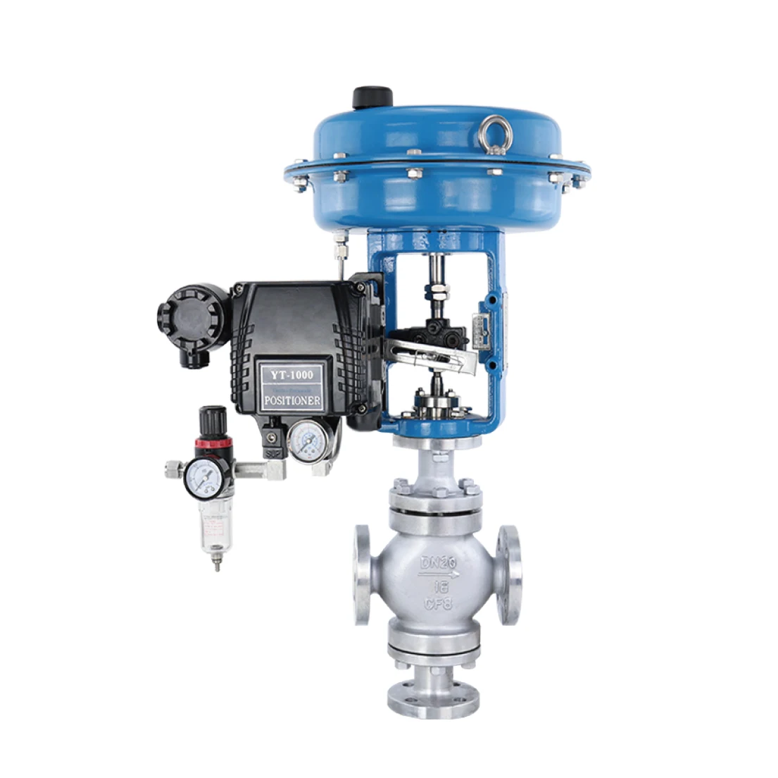 Automatic water steam level pneumatic control Modulating Globe valve WCB SS304 316