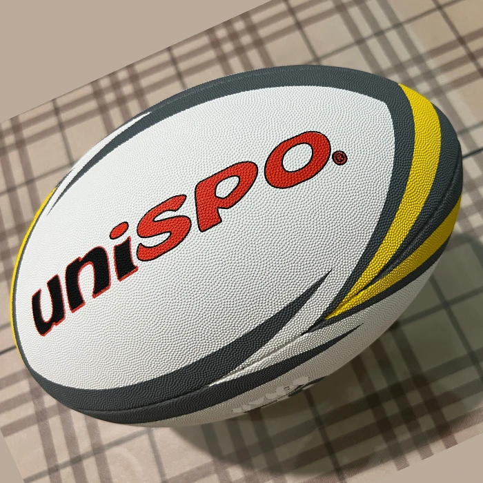 Indian Inflatable rugby ball fully hand sewn fitted with bladder with long lasting grip for professional use
