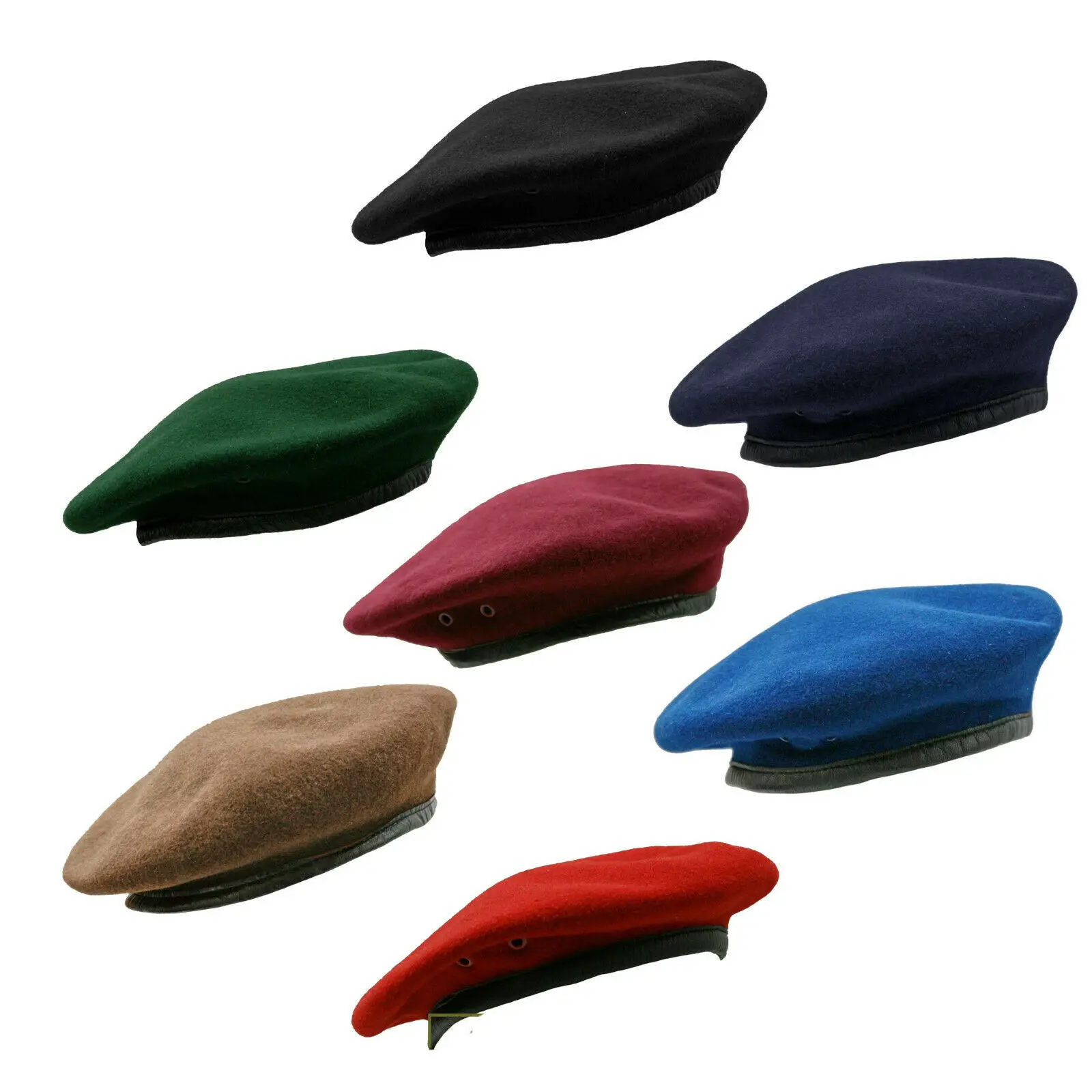 Wholesale Custom Badge Berets Custom Embroidered  Green Berets Unisex OEM Sale In Pakistan 2023
