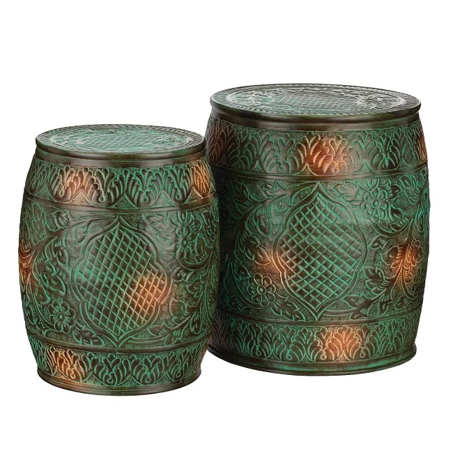 Vintage Style Copper Plated Custom Size Metallic Stools Wholesale Price Stools Frame Copper Bar Stool Hot Selling