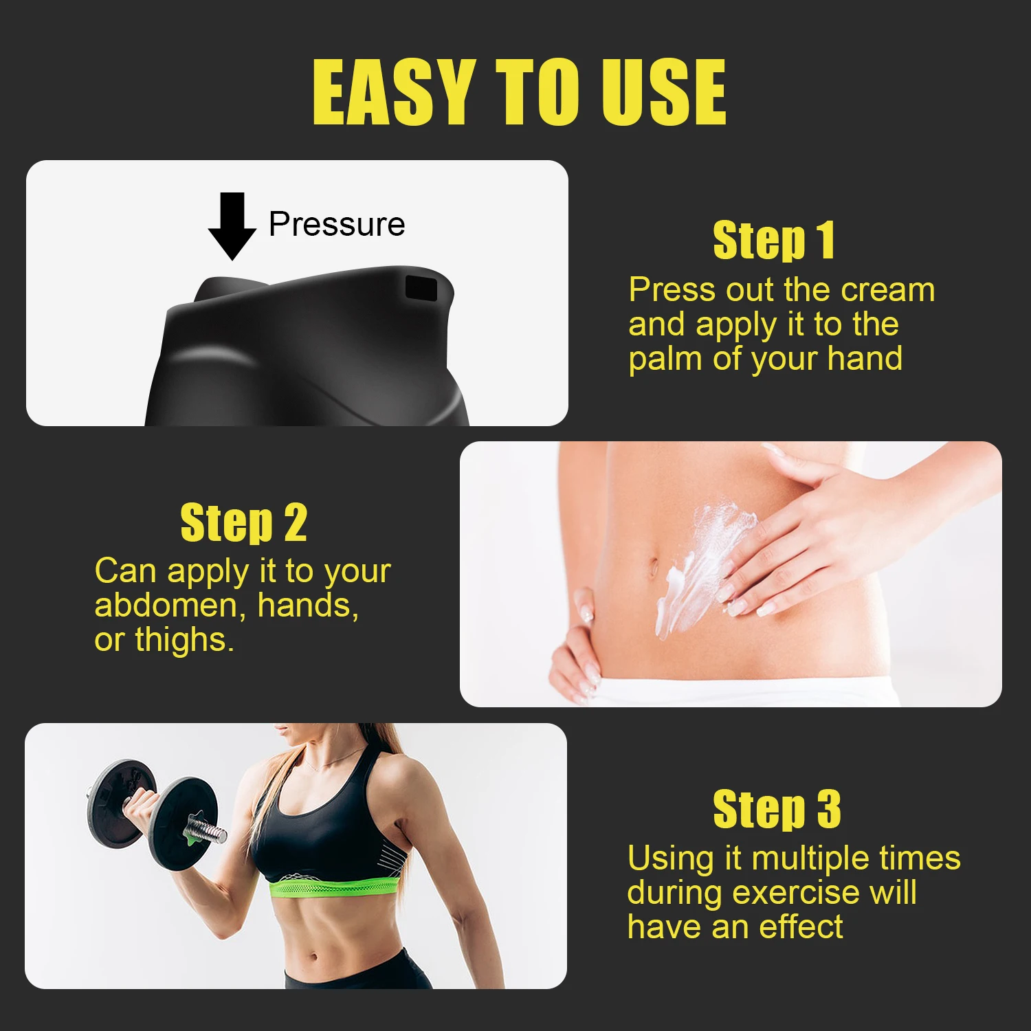 OEM Private Label Natural Best Body Slimming Hot Belly Cream Abdomen Fat Burning Cream Waist Rapid Weight Loss Cellulite Removal