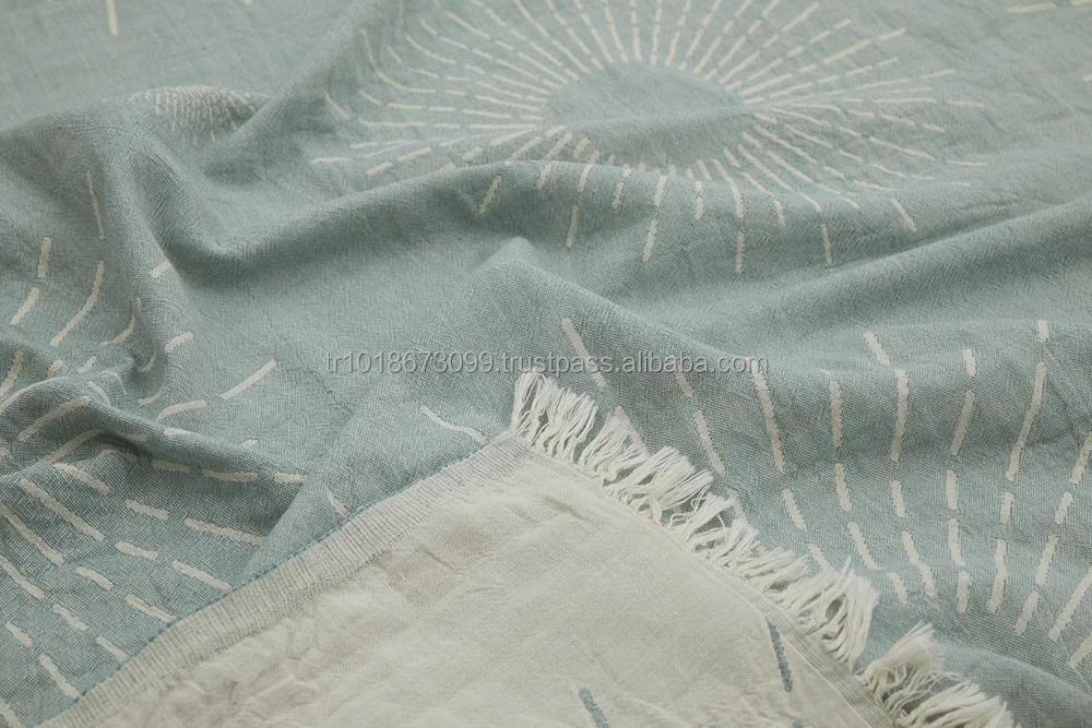 Wholesale Turkish Hammam Beach Towel kikoy 100% Cotton Peshtamal pestamal pestemal Hamam pestemal Towels Fouta Jacquard