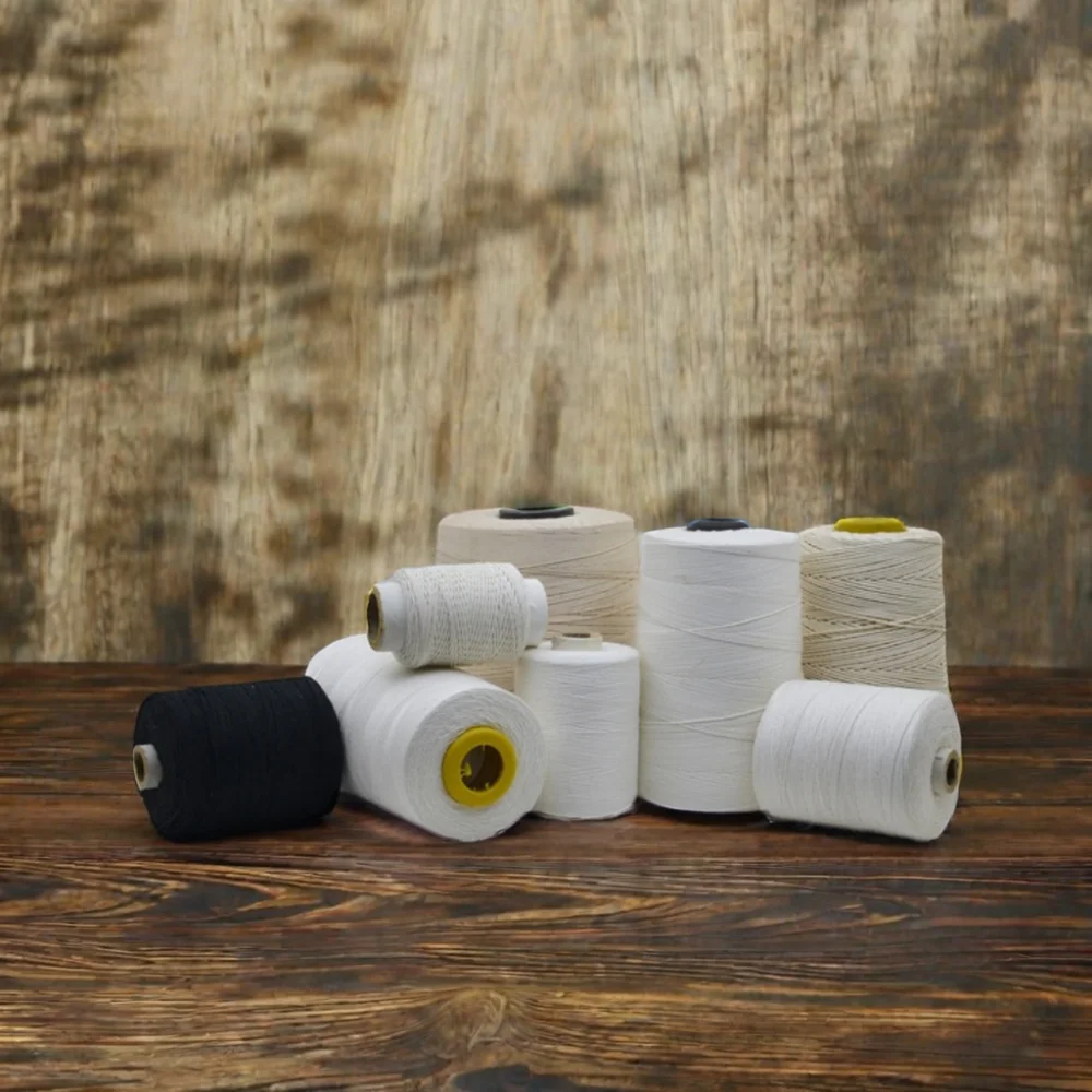 210/3 High Tenacity Polyester Thread 100% Cotton for Leather Shoes Sewing Combed Yarn Type Raw Pattern