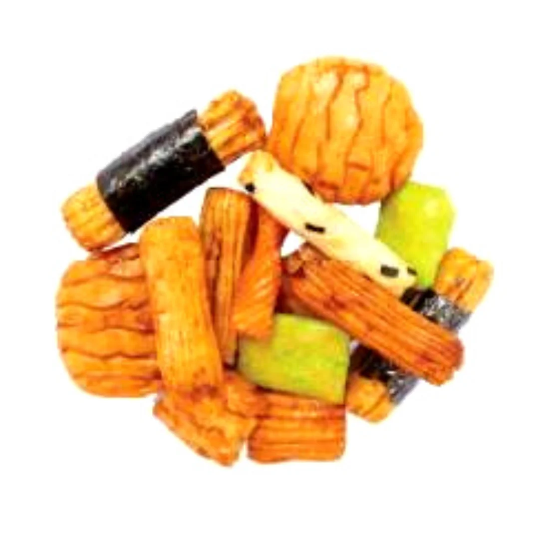 Zain Ajintai дзен рисовый крекер Смешанная форма вкусные снэки попкорн мягкий пакет OEM сладкий Trans Gluten упаковка улыбка принимается особенность