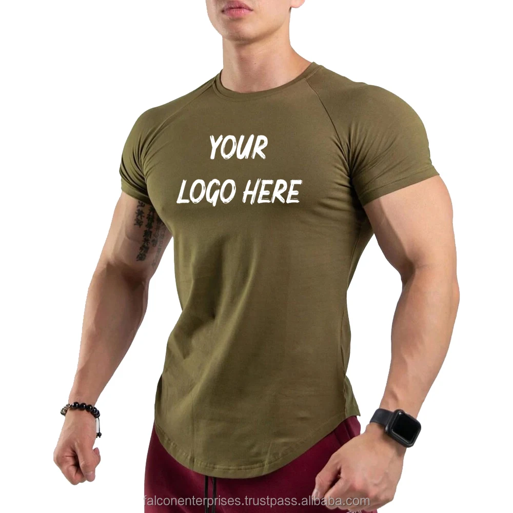 Men Running Sport Jogging Training Tee Tops Cross-fit Brand Clothing Gym T-shirt Men Fitness Bodybuilding Cotton Skinny t shirt