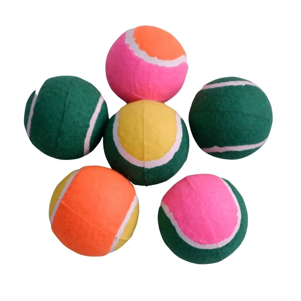 Wholesale Cheap Price Pet Supplier Custom Logo Pet Rubber Tennis Ball Training Indoor Outdoor Pet Toys Non Toxic Material