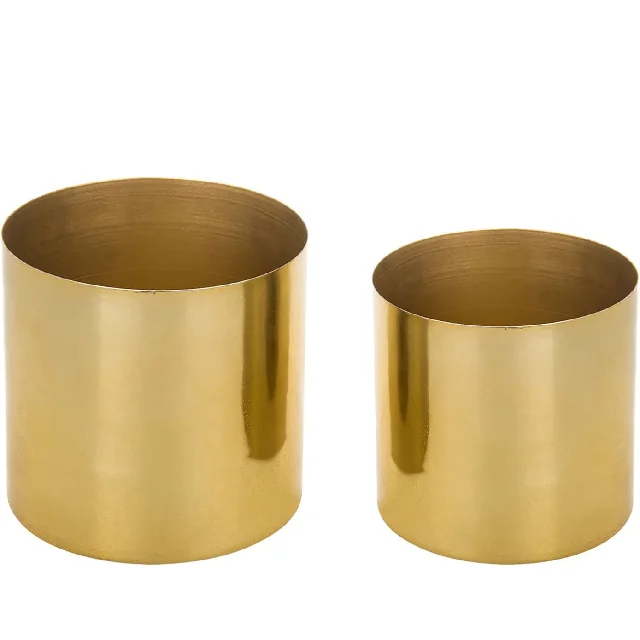 Metal Hanging Plant Pot Metal Flower Bucket Copper Flower Pot China Carbon Mirror Green Customize Auto Steel Stainless Tinting