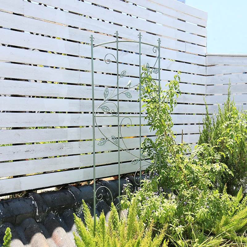 Metal Iron Garden Trellis Wall Plant Climbing Frame Wire-Mesh Lattice Latticework Treillage