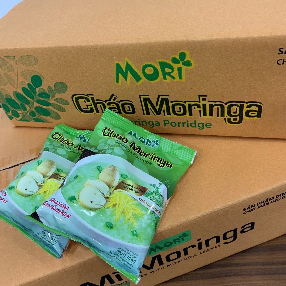 Rice moringa leaf powder Ingredients Instant Porridge Instant Congee 30packs x 50g Export From Vietnam