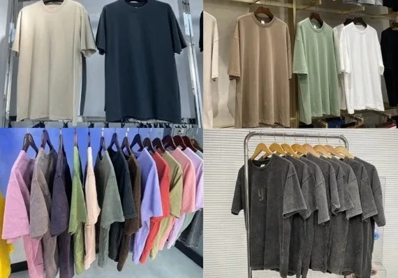 Acid Wash Grey T shirt Oversized fit Acid Wash grey  T Shirts Customized TShirts Custom Embroidered Washed Grey Tee T Shirt