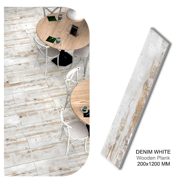 Luxury Design Wooden Strip 200x1200 mm Porcelain slab Wooden Floor Tiles Decorative Wooden Plank Tiles For Walls And Floor