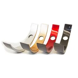 Lacquer colorful wine bottle holder decorative lacquered semi circle glass bottle showcase holders