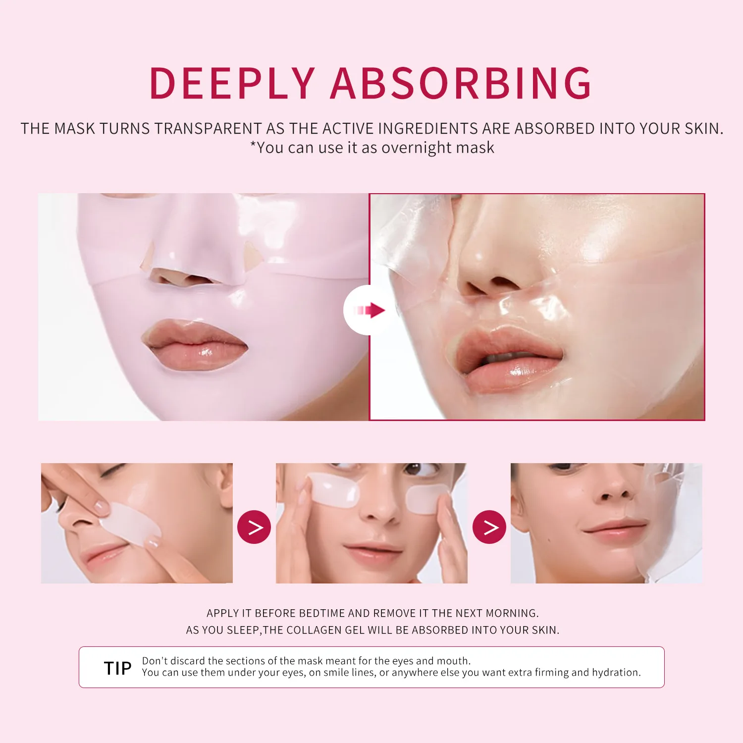 OEM Skin Care Vegan Face Mask Private Label Moisture Anti-wrinkle Facial Mask