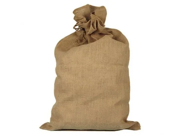 Eco friendly Logo Printed Custom Natural Manufacturers Linen Burlap Drawstring Gunny Sack Gift Bags Coffee Bean Jute Pouch