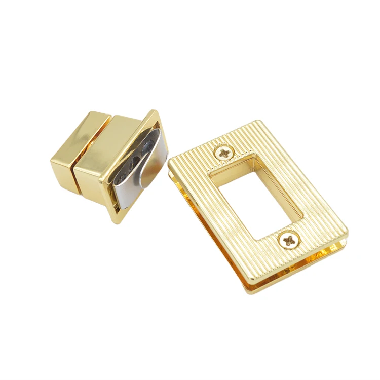 Wholesale High Quality Gold Zinc Alloy Turn Locks Twisted Flower Shape Bag Fasteners for Luggage Cases for Manufacturers
