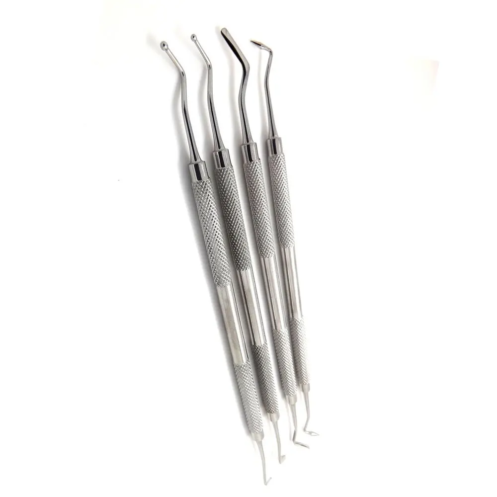 Dental Instrument Composite Resin Filling Spatula Titanium Plated Head Filler Thick Dental Instruments Set