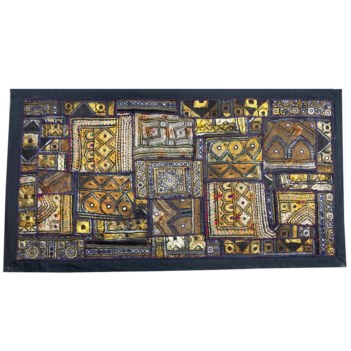 Amazing Indian handmade traditional wall hanging patchwork tribal home decor ethnic table runner
