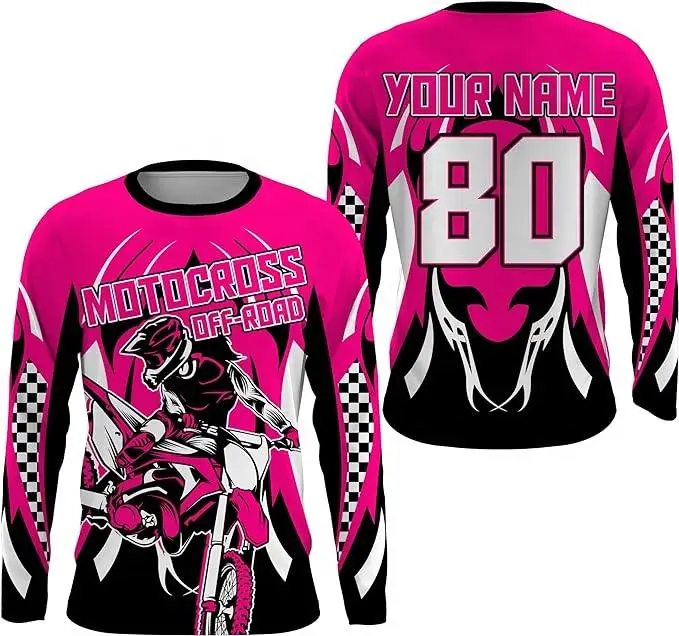 High Quality Long Sleeve Downhill Off-Road Motorcycle Jersey Shirt Mountain Bike Cycling Jersey in Soccer Wear Genre
