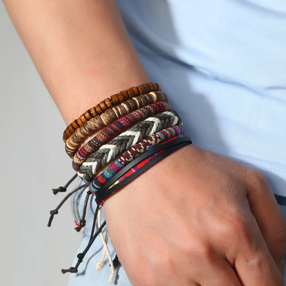 Bohemian Fashion Personalized Embroidery Wrist Knitted Bracelet