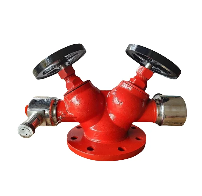 Manufacturer Outlet 23Bar Fire Fighting Hydrant Valve Mild Steel Double Outlet Fire Hydrant