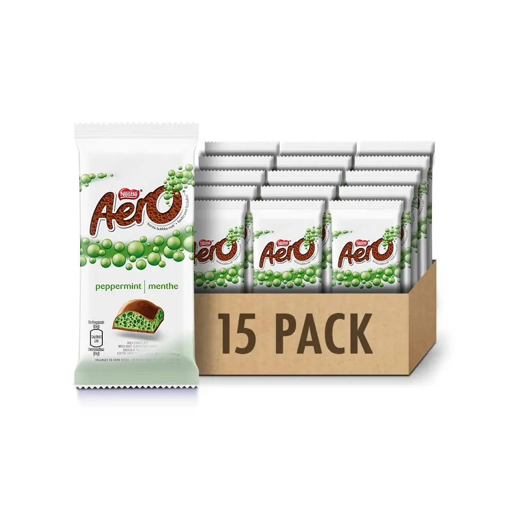 Шоколадные батончики Nestle Aero Bubbly с мятой перечной/батончики Lion/молочный батончик 90 г