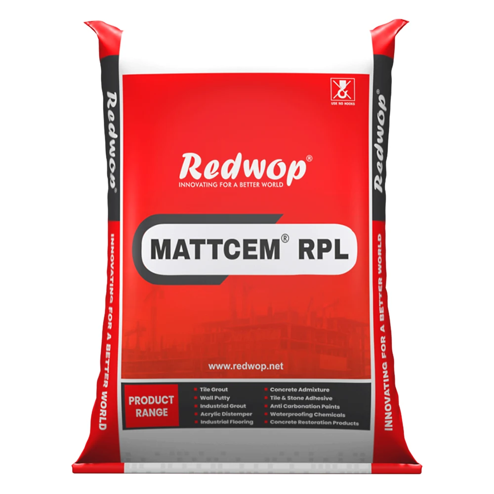 High Strength MATTCEM RPL RCC Waterproofing Lining Repairing Concrete Priming Water Logging Control Admixtures & Mortar Primers
