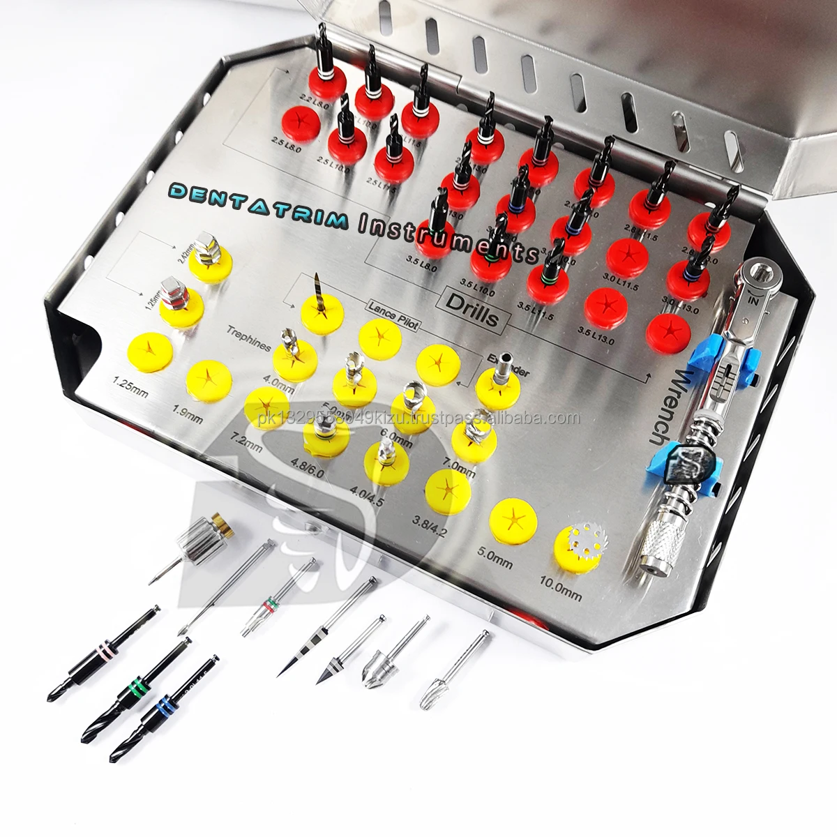 Стоматологический имплантат Премиум-Качества набор инструментов для хирургии с наведением 39 шт. оптовая продажа услуги OEM стоматологические инструменты имплантации зубов