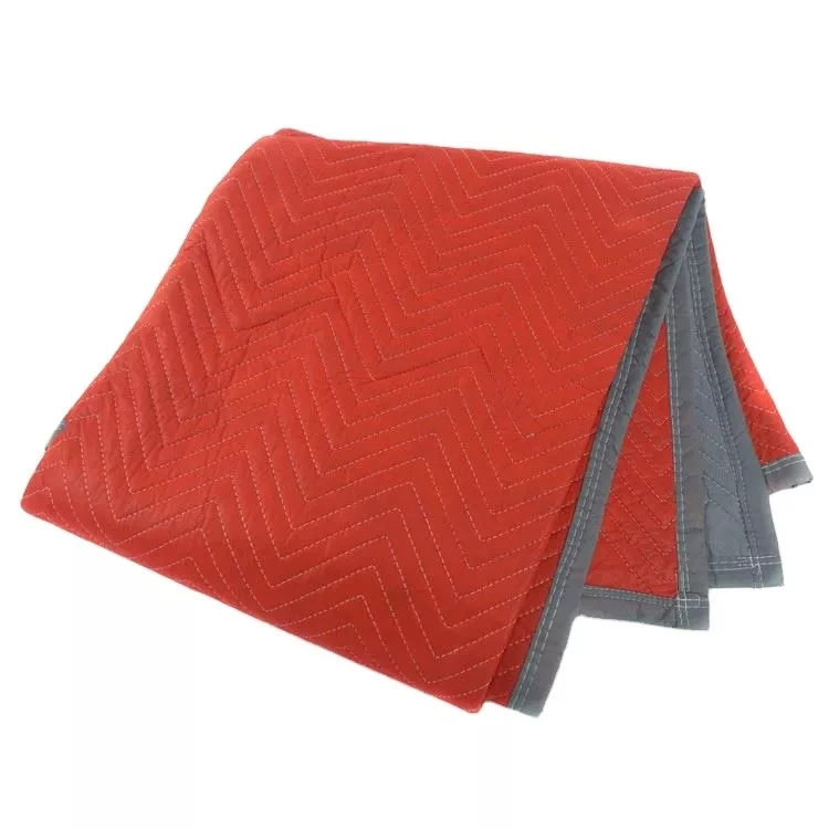 High Quality Furniture Protection Moving Non Woven Moving Pad Blanket red Felt quilted