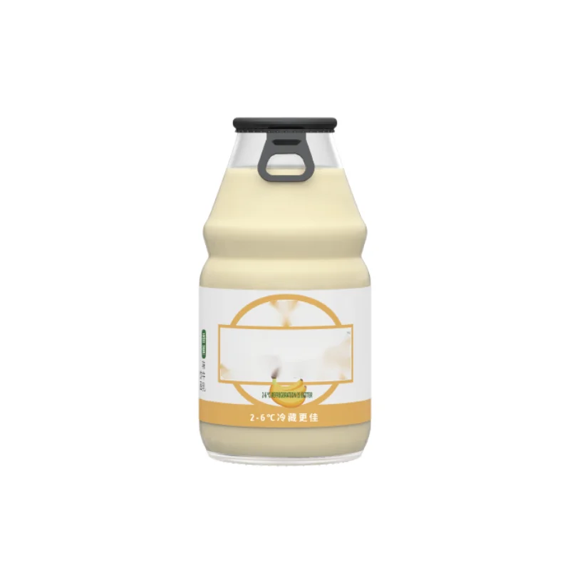 230ml banana flavor smooth taste OEM private label milk drink bottling