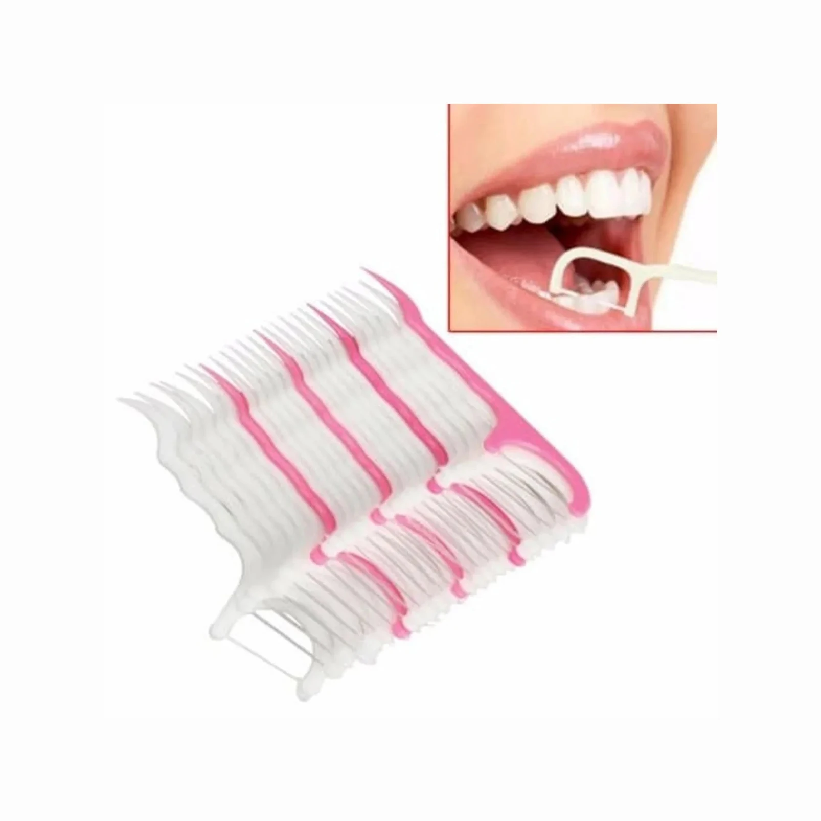 Biodegradable Toothpick Disposable Oral Bamboo Charcoal/Wooden/Wheat Straw/Plastic Flosser Stick Dental Tooth Floss Pick