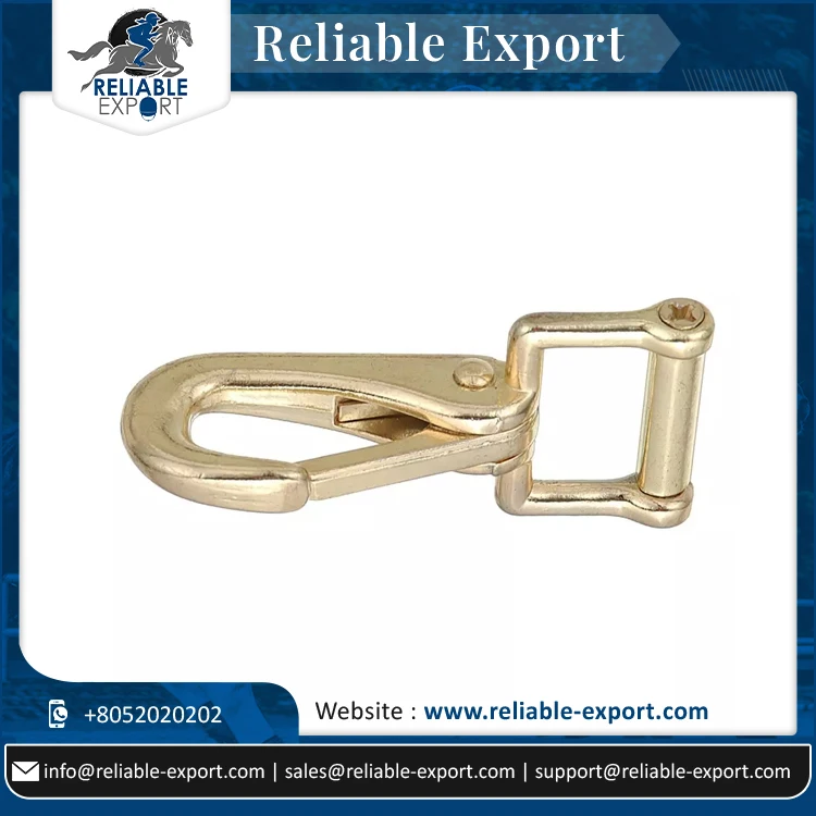 Handmade Horse Saddlery Fittings Hot Sell Durable Stainless Steel Western Style Brass Hooks for Racing Riding Equestrian Product