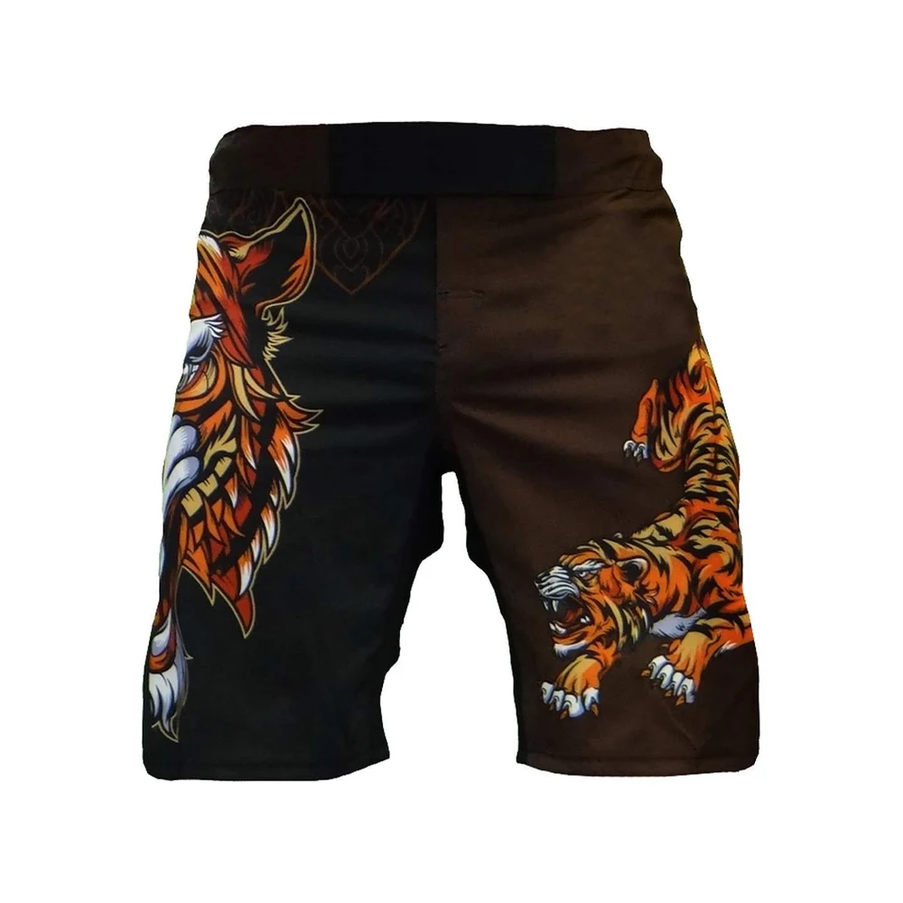Custom adult Muay Thai fighting shorts Embroidered MMA professional shorts Shorts