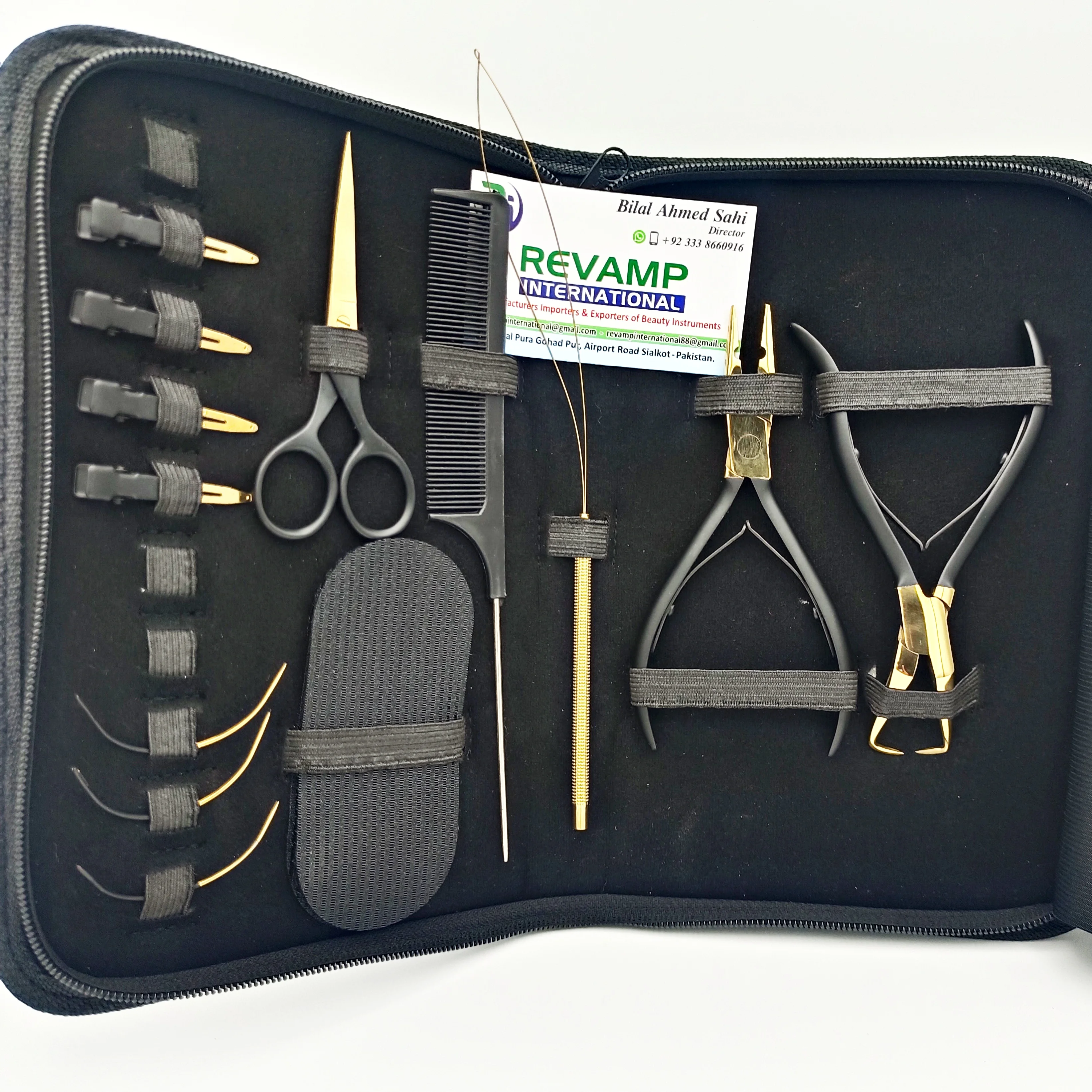 Sustainable Hair Extension Tools Kit With C Type Needles Loop Pulling Tool Professional Hair Extension & Beading Tool Plier