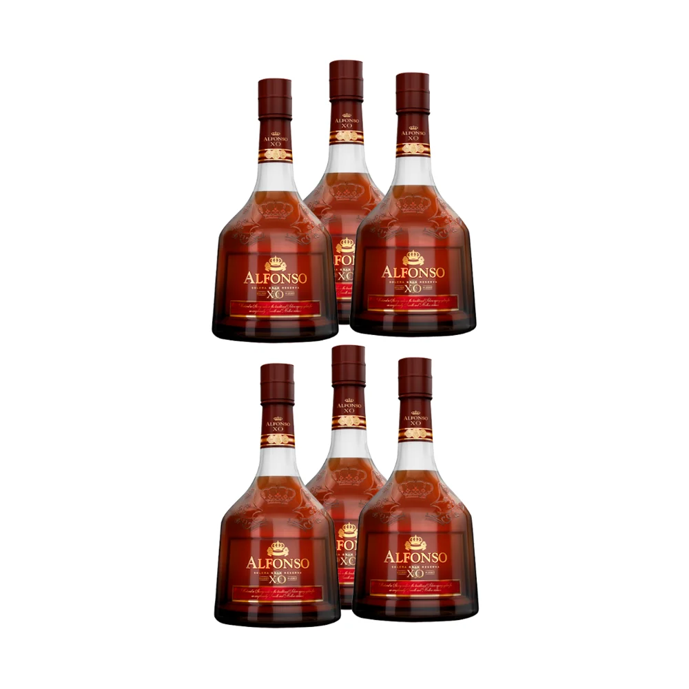 Focus on top quality products of 40% Distilled Wine Spirits Vanilla Notes Slightly Sweet Gift Bottle Packaging Alfonso XO Brandy