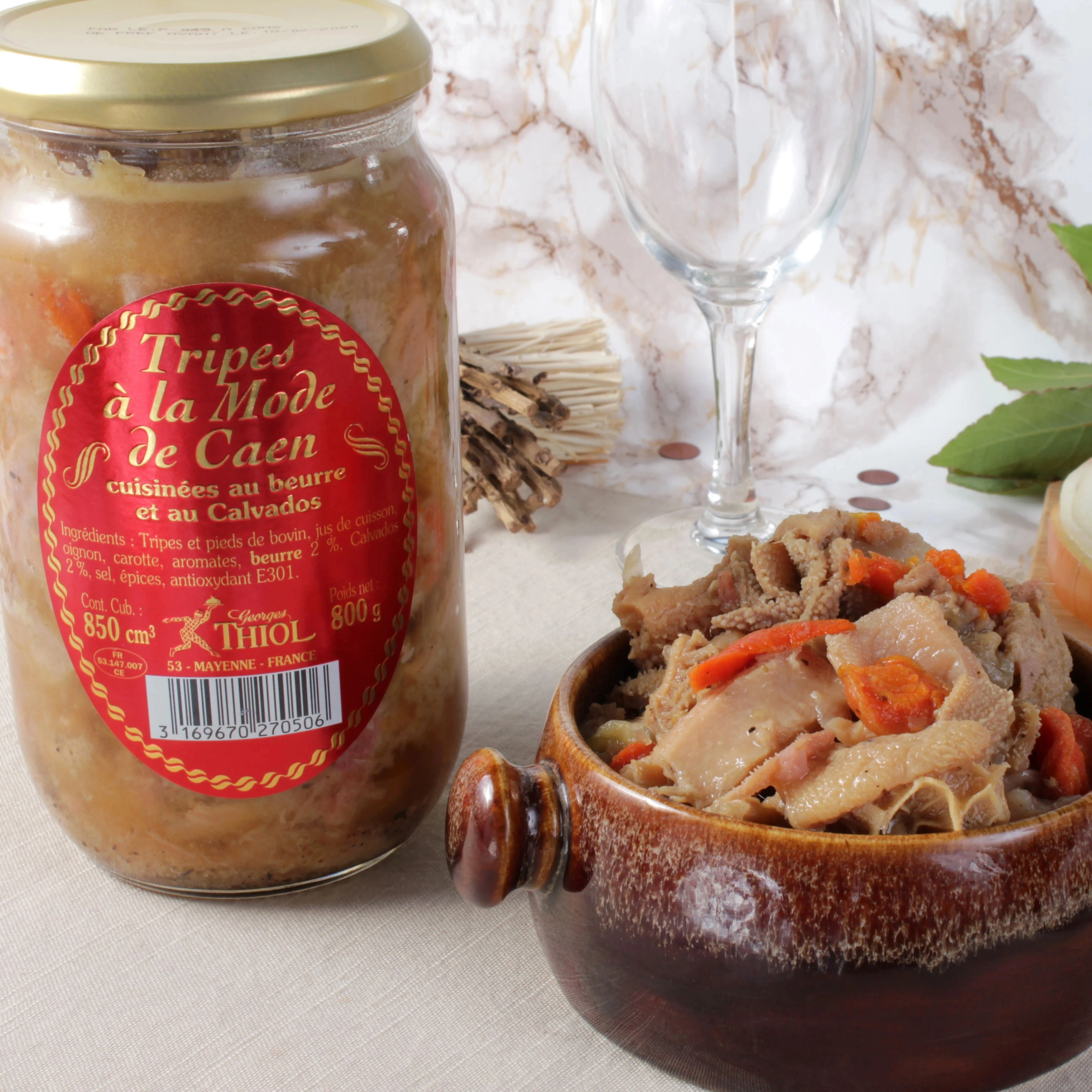 NORMANDY CAEN RECIPE TRIPE COOKED WITH BUTTER AND CALVADOS