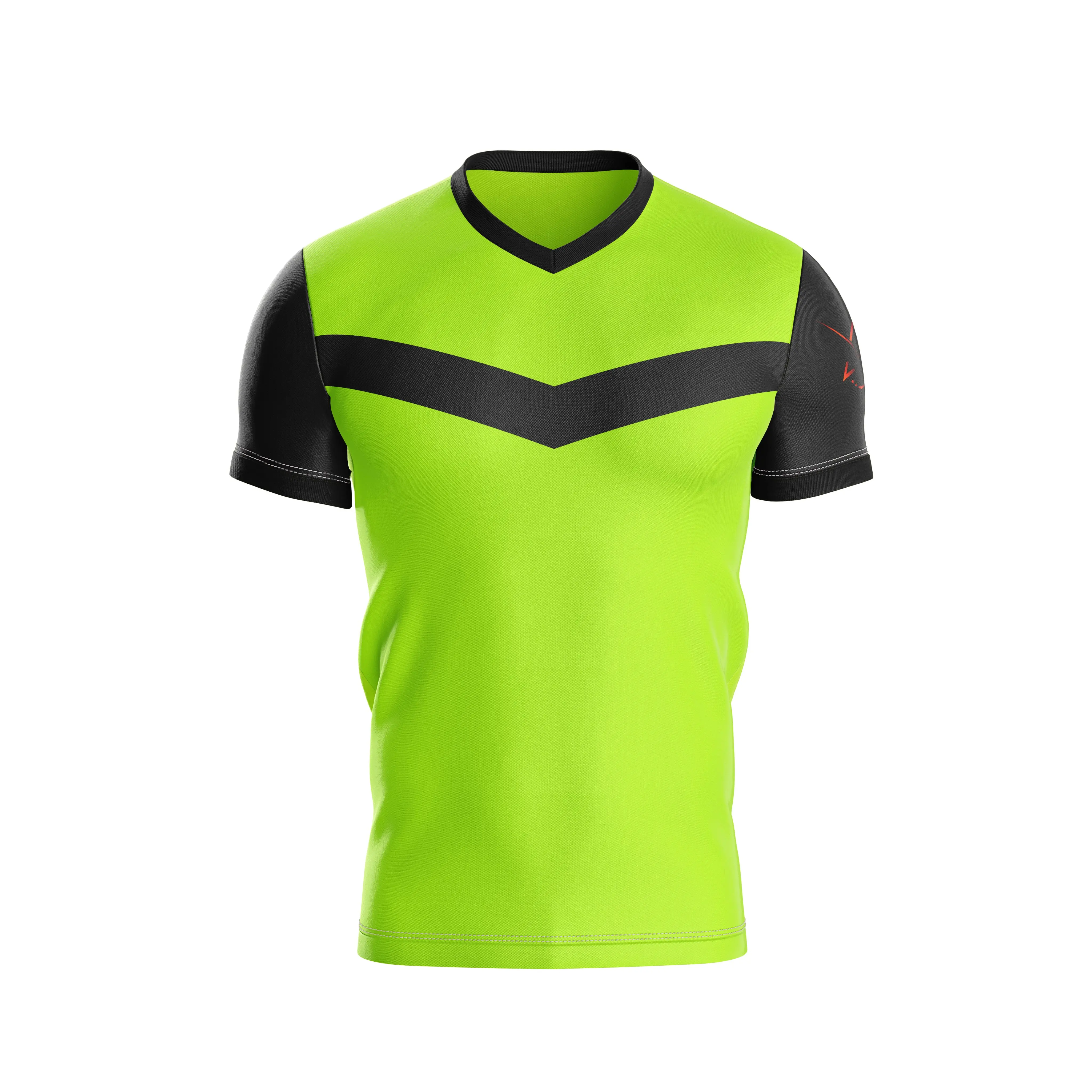 New design custom logo T shirt V neck 100% polyester sublimation printing cheap price  colourful Vietnam clothing wholesalers