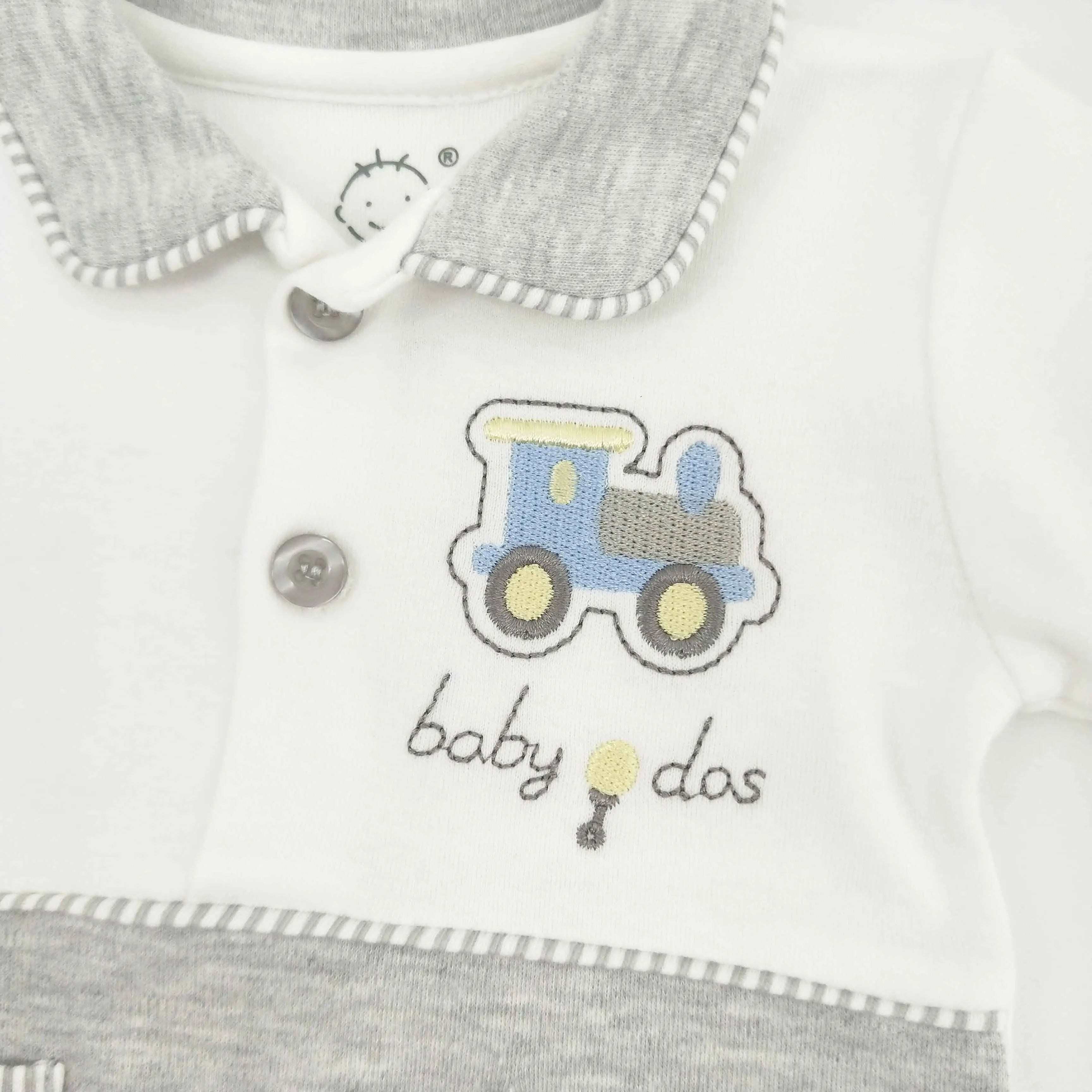 High Quality Interlock 100% Cotton 180g/M2 GSM  Baby boy Layette 6 PCS Clothes Set Newborn Baby boy Gift Sets