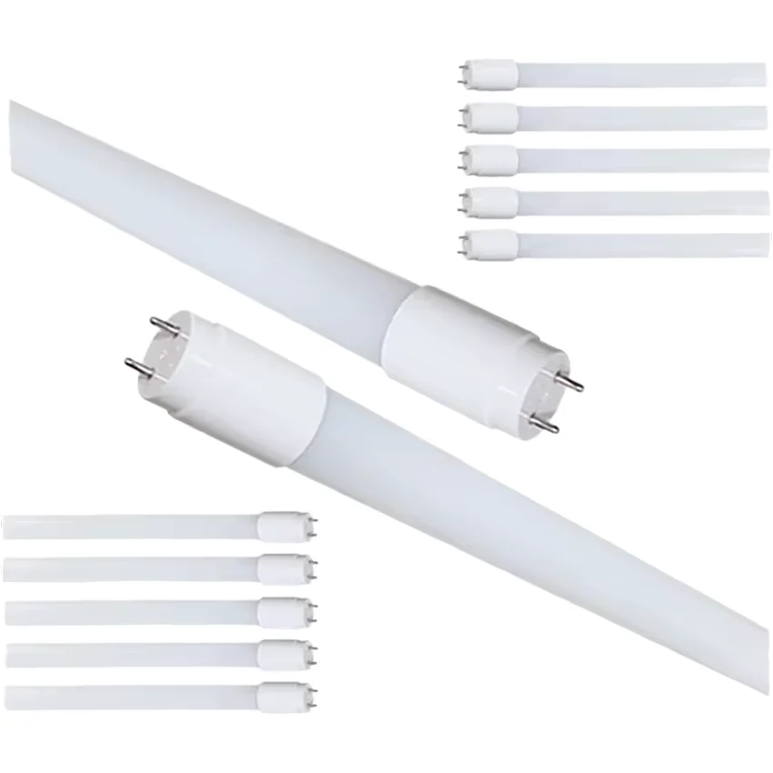 2FT 4FT Fluorescent T8 LED Tube Light Clear Cover 6000K Daylight Tube Lighting